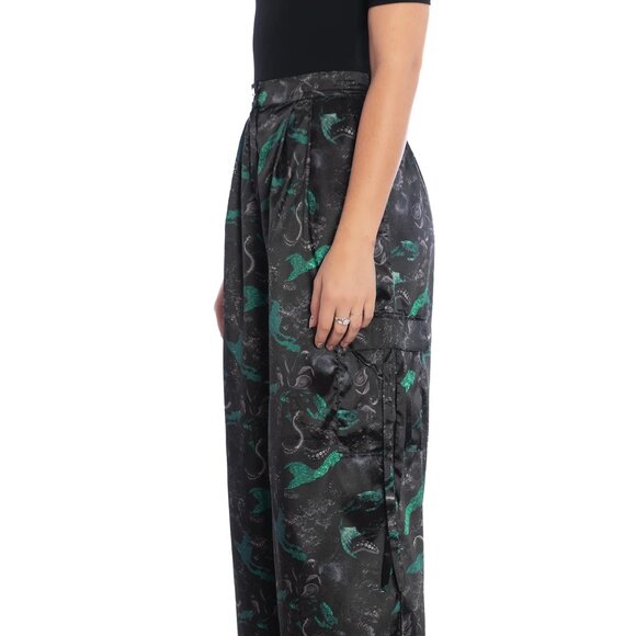 BlackMilk Abyss Wide Leg Satin Cargo Pants high waist 8 Aus / XS 4 US - Picture 3 of 14